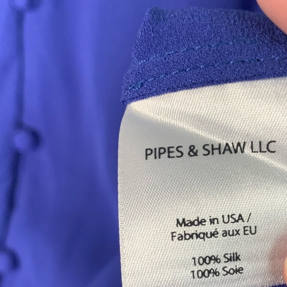 Veronica Beard | beata button down silk blouse top - Picture 2 of 5